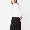 Vetements SUNCOO | Jupe Courte Rayee En Laine Fiona Noir