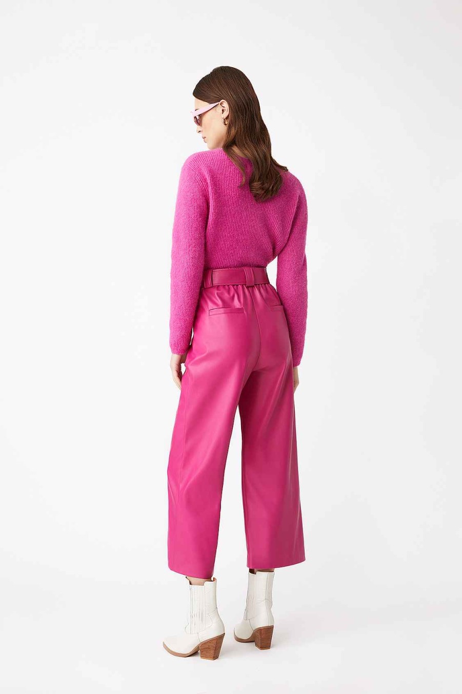 Vetements SUNCOO | Cardigan Moelleux Uni Gemini Fuschia