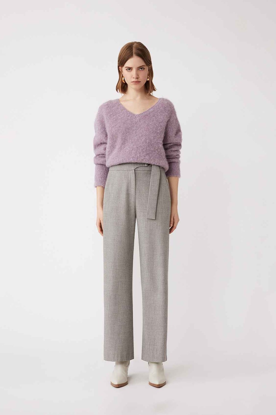 Vetements SUNCOO | Pull Uni Oversize Paulien Mauve