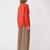 Vetements SUNCOO | Pull Uni En Laine A Ourlet Perino Orange