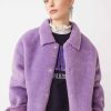 Vetements SUNCOO | Manteau Oversize En Fausse Fourrure Elijah Mauve