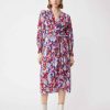 Vetements SUNCOO | Robe Longue A Imprime Floral Cassie Rose