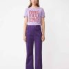 Vetements SUNCOO | Marcelo Paris T-Shirt A Message Moderne Mauve