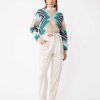 Vetements SUNCOO | Pavaro Pull A Motif Fantaisie Beige