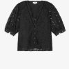 Vetements SUNCOO | Blouse Brodee Guipure Lucie Noir