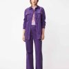 Vetements SUNCOO | Pantalon En Velours Cotele June Violet