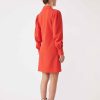 Vetements SUNCOO | Robe Portefeuille Courte En Jacquard Coco Geranium