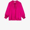 Vetements SUNCOO | Blouse Fluide Lea En Satin Violine