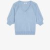 Vetements SUNCOO | Pull Fin Uni Ajoure Prigent Blue Jeans