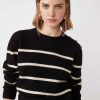 Vetements SUNCOO | Pull En Laine Raye Paul Noir