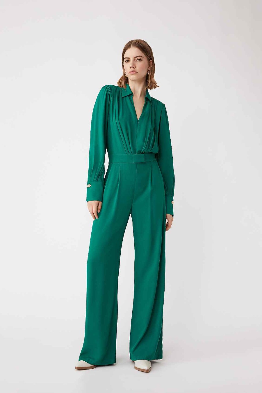 Vetements SUNCOO | Combinaison Fluide Tal Vert