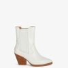 Accessoires SUNCOO | Bottes Santiag Blanches Havan Blanc Casse