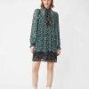 Vetements SUNCOO | Robe Fluide Leopard Chirel Vert