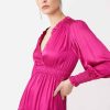 Vetements SUNCOO | Robe Courte Fluide A Details Volants Cinda Violine