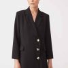 Vetements SUNCOO | Robe Portefeuille Courte Cool Blazer Noir