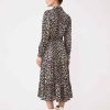 Vetements SUNCOO | Robe Longue A Imprime Leopard Cinzia Beige