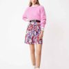 Vetements SUNCOO | Piraven Pull Col Rond Uni Fuschia