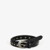 Accessoires SUNCOO | Ceinture Fine Cloutee Arena Noir