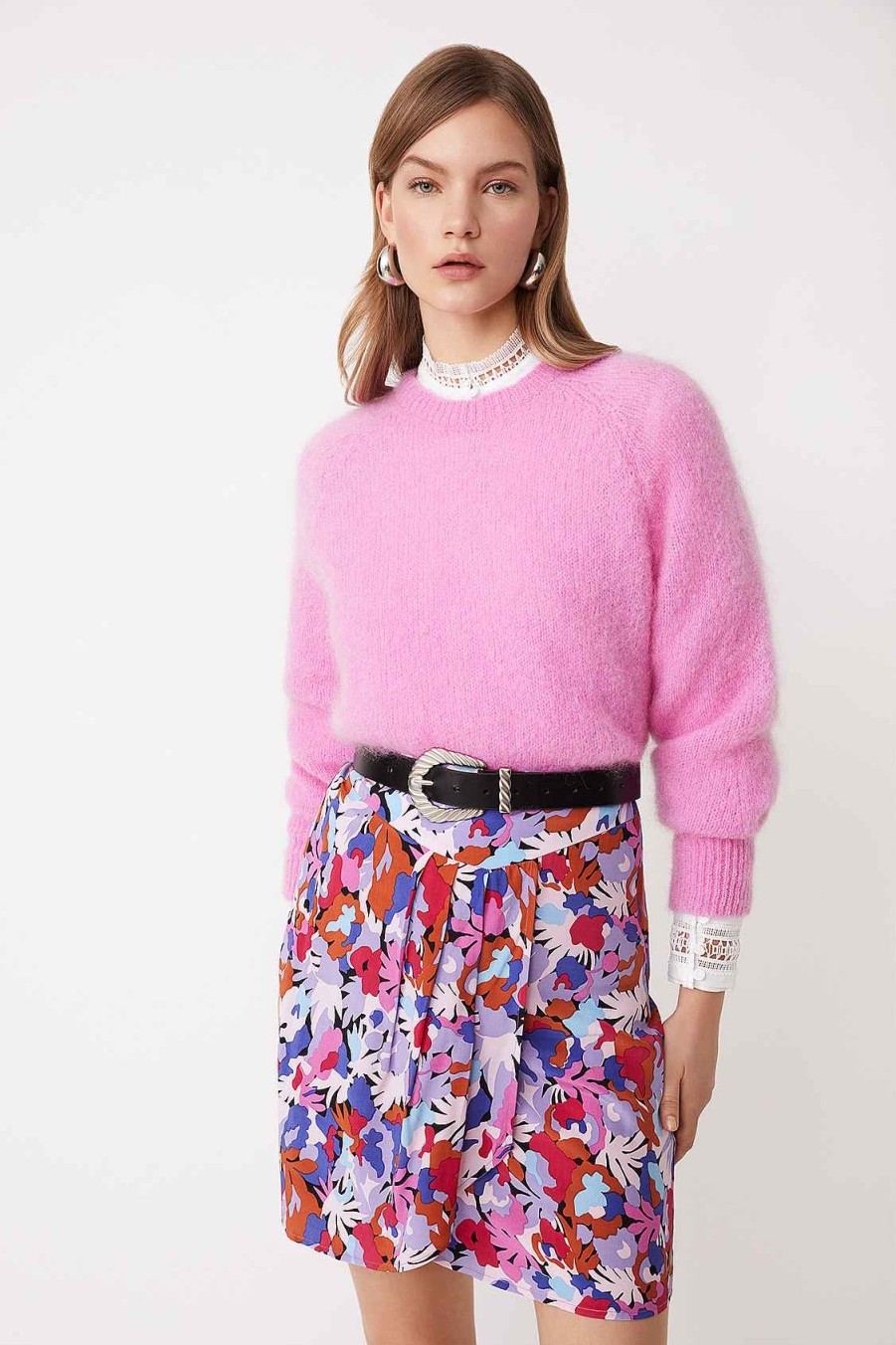 Vetements SUNCOO | Pull Uni Pedro Mohair Rose