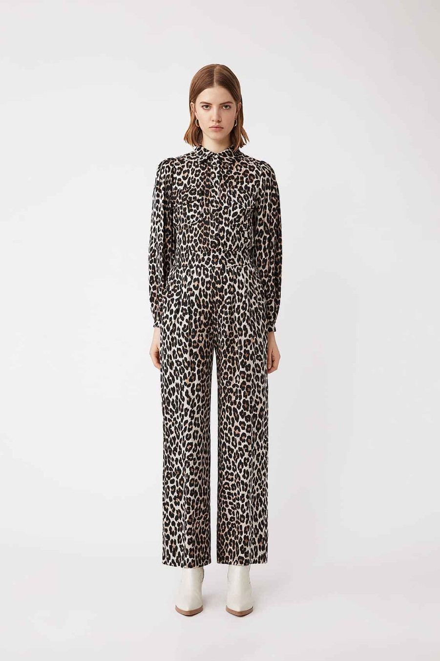 Vetements SUNCOO | Blouse Fluide Leopard Lanna Beige