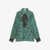 Vetements SUNCOO | Blouse Fluide Leopard Laeticia Vert