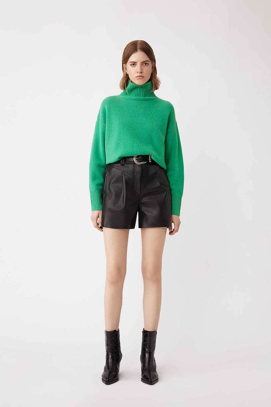 Vetements SUNCOO | Pull Oversize En Laine Palace Vert