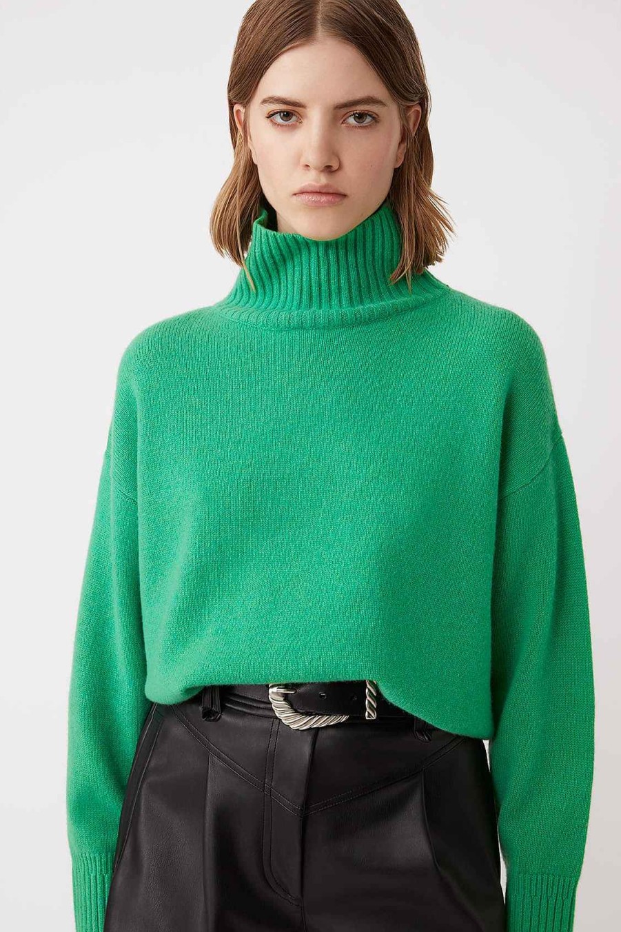 Vetements SUNCOO | Pull Oversize En Laine Palace Vert