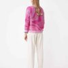 Vetements SUNCOO | Pull Fantaisie En Mohair Ajoure Perou Fuschia